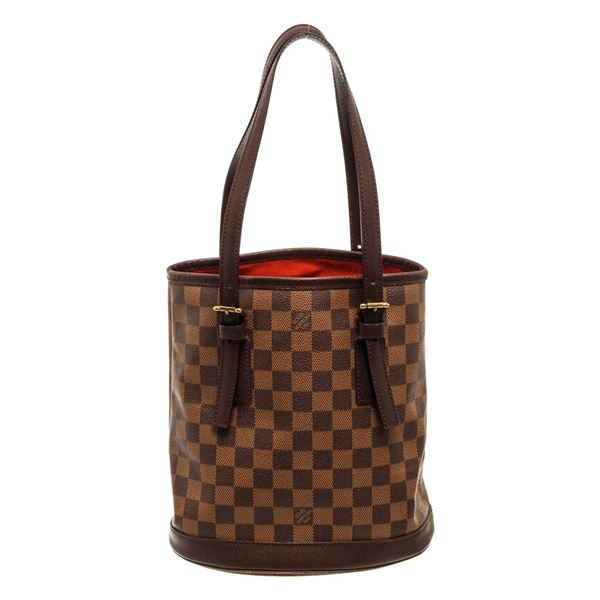Louis Vuitton Brown Damier Ebene Vintage Marais Bucket Bag