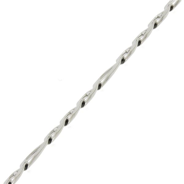 Men's Italian 14k White Gold 9" Polished 5.9mm Figaro Link Chain Bracelet