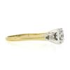Image 4 : Mid Century 14K TT Gold 0.52 ctw Old European Diamond Three Stone Engagement Rin