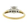 Image 6 : Mid Century 14K TT Gold 0.52 ctw Old European Diamond Three Stone Engagement Rin