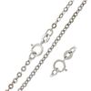 Image 5 : Vintage 18K White Gold Long 25" Cable Link Chain Necklace w/ Spring Ring Clasp
