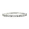 Image 4 : Solid 18k White Gold .59 ctw Round Brilliant Prong Set Diamond Eternity Band Rin