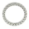 Image 2 : Solid Platinum 0.52 ctw Pave Set Diamond Eternity Stackable Wedding Band Ring