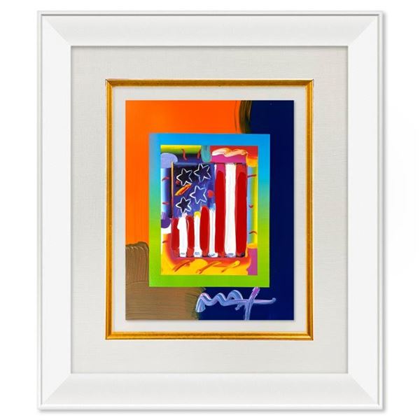 Flag with Heart by Peter Max