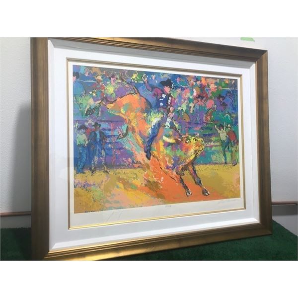 Adriano World Champion Bull Rider by LeRoy Neiman