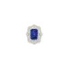 Image 1 : Platinum Diamond and Tanzanite Ring