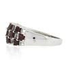 Image 6 : 18K White Gold 2.65 ctw Square Ruby & Baguette Diamond Checkerboard Cocktail Rin