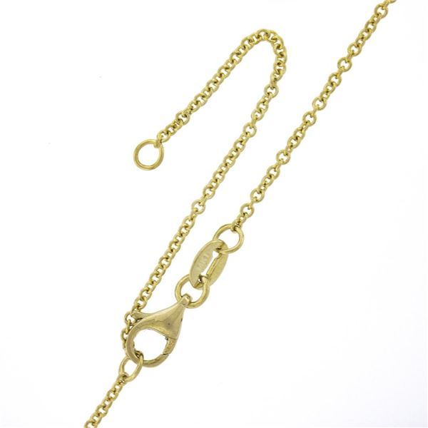 New 14k Yellow Gold 2.46 ctw Oval Aquamarine Pendant & 16" or 18" Adjustable Cha