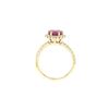 Image 4 : 2.85 ctw Ruby & Diamond Ring - 14KT Yellow Gold