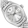 Image 1 : Rolex Ladies Stainless Steel Silver Index Date Watch With Rolex Box