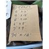 Image 2 : TOTE W/ 6 TARPS - SIZES SHOWN IN PHOTOS