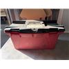 Image 1 : PLASTIC TOOL BOX WITH CONTENTS AND ORAGNIZER WITH CONTENTS