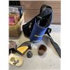 Image 2 : FISHING AND HUNTING DECOR AND COLLECTIBLES, HOLSTERS, AND LOT OF LEAD WEIGHTS FOR DECOYS