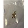 Image 2 : GOLD PLATED STERLING SILVER W/ CZ STONES DANGLE ARMS AND LEGS PENDANT MARKED 925