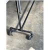 Image 2 : INDUSTRIAL PIPE ROLLING CLOTHES RACK
