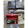 Image 2 : BOX OF HEADLIGHTS , LICENSES PLATES,LIGHTS, ETC
