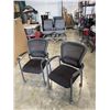 Image 2 : 2 BLACK MESH BACK ROLLING OFFICE CHAIR