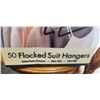 Image 2 : 50 NEW FLOKED BLACK HANGERS