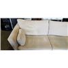 Image 8 : UPHOLSTRY ARTS MODERN BEIGE UPHOLSTERED SOFA AND LOVE SEAT, GOOD CLEAN CONDITION