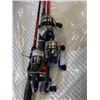 Image 2 : 3 NEW FISHING REEL AND ROD COMBOS RETAIL $99