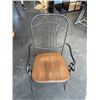 Image 2 : SET OF 6 HEAVY IRON DINING CHAIRS