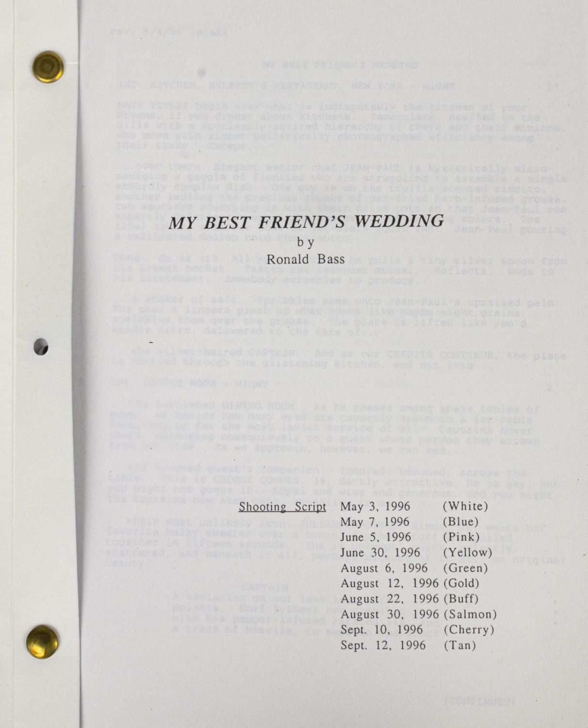 All My Best Script A