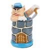 Image 1 : A Three Little Pigs Practical Pig Pewter Chess Piece.