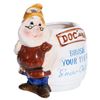 Image 2 : A Doc "Brush Your Teeth" Ceramic Toothbrush Holder.