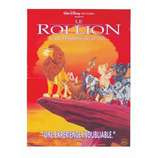A "The Lion King” French Petite Poster.