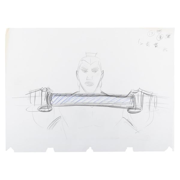 A "Mulan” Li Shang Production Drawing.