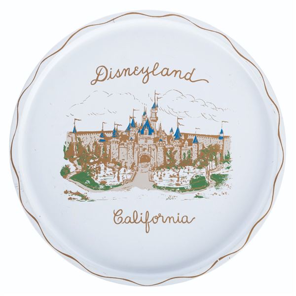 An Early Disneyland Souvenir Tin Tray.