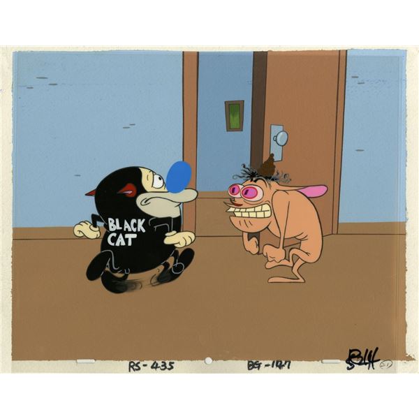 A "Ren & Stimpy Show” Production Cel and Background.