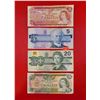 Image 1 : VTG Bank Of Canada Bills (1974-$2,1986-$5,1991-$20,1979-$20)