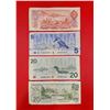 Image 2 : VTG Bank Of Canada Bills (1974-$2,1986-$5,1991-$20,1979-$20)