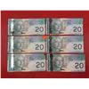 Image 1 : 6 VTG Bank Of Canada $20 Bills