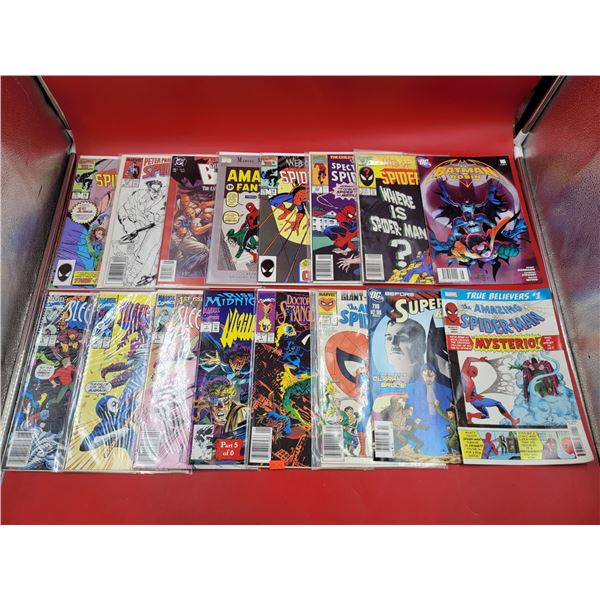 Marvel & DC Comic Book Lot w/ Spider-Man, Superman, Batman, & More