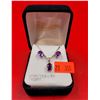 Image 1 : Sterling Silver Necklace w/ Purple Accents