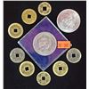 Image 1 : Lot of Assorted Asian Coins, 1972 Canadian Dollar, & Churchill Commemorative Coin