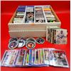 Image 1 : Box of Assorted Sports Cards (Baseball, Hockey) & Katch NHL Officially Licensed Medallions