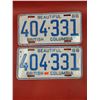 Image 1 : Matching 1966 British Columbia License Plate Set