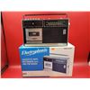 Image 1 : Electrophonic Cassette Tape Recorder w/ AM/FM Radio & Box