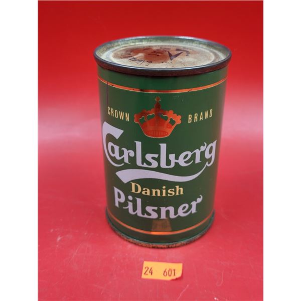Rare 1950s Flat Top Carlsberg Danish Pilsner Beer Can (BOAC Airline Can)