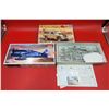 Image 1 : Unbuilt Landrover & F6F-3/5 Hellcat US Navy Fighter Aircraft Model Kits