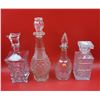 Image 1 : 4 Assorted Glass Decanters