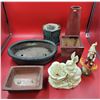 Image 1 : Assorted Planter & Garden Decor Lot