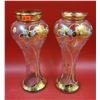 Image 1 : Hand-Painted Enameled Flower Vases