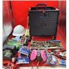Image 1 : Assorted Tool Lot w/ Hardhat, Sockets, Foldable Utility Cart, & More