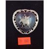 Image 1 : Large Sterling Heart-Shaped Brooch