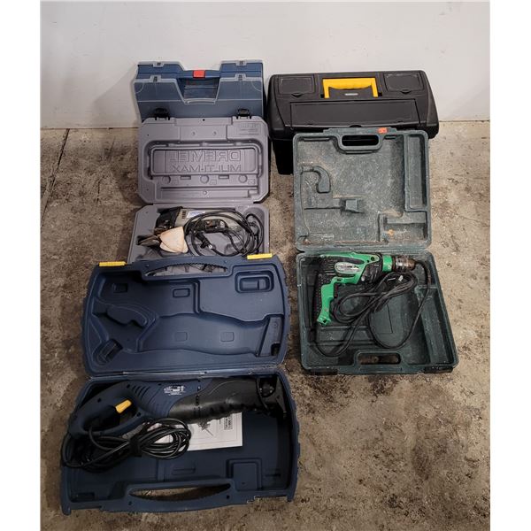 Large Lot of Power-Tools & Tool Boxes