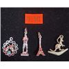 Image 1 : 4 Marked Sterling Silver Charms